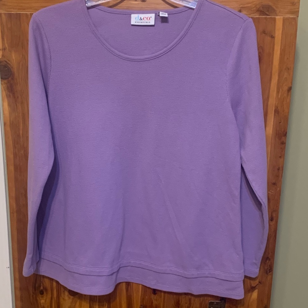 Denim & Co. Waffle Knit Scoop Neck Tunic